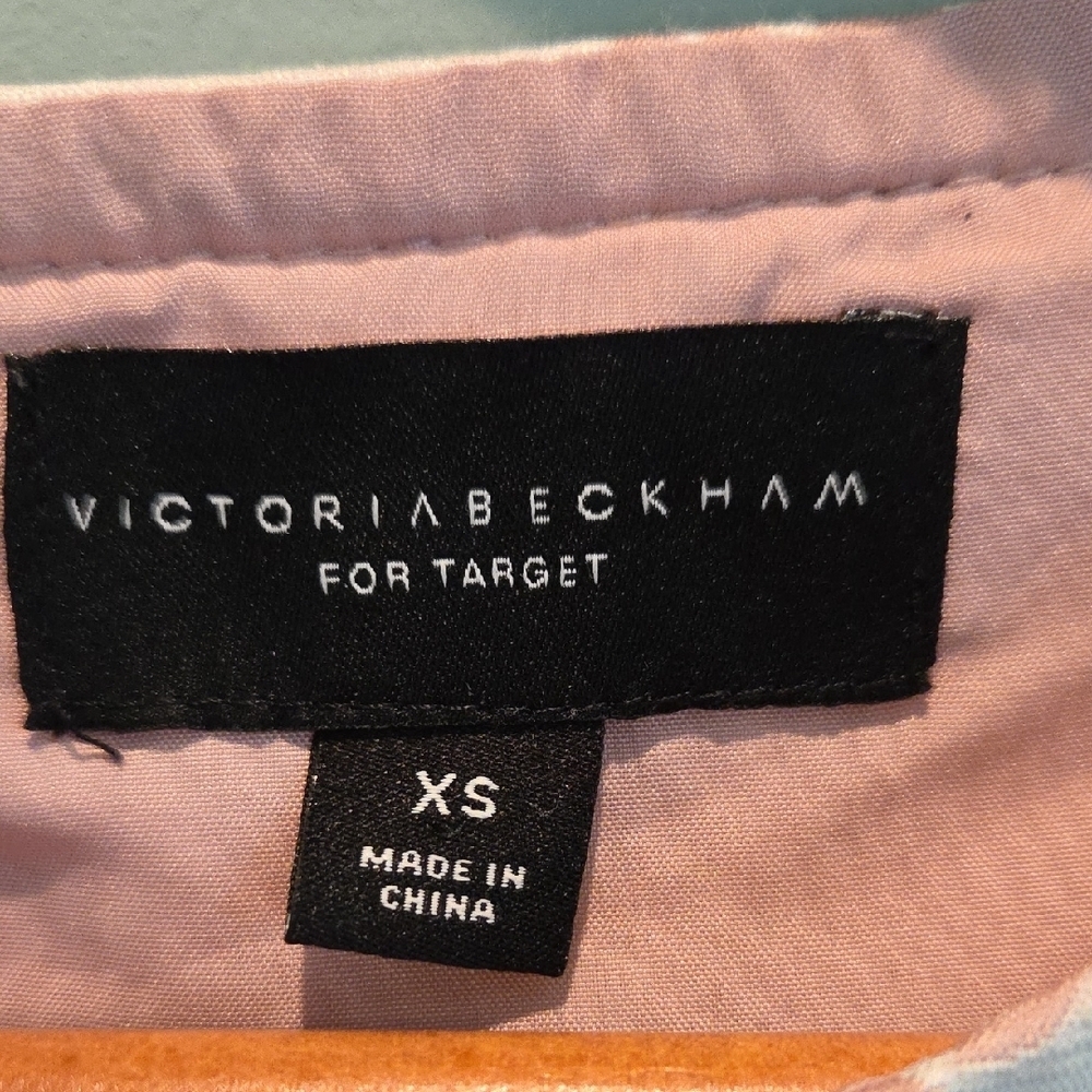 Victoria Beckham For Target Limited Release Pink Jacquard Sleeveless Dress XS - Picture 3 of 16